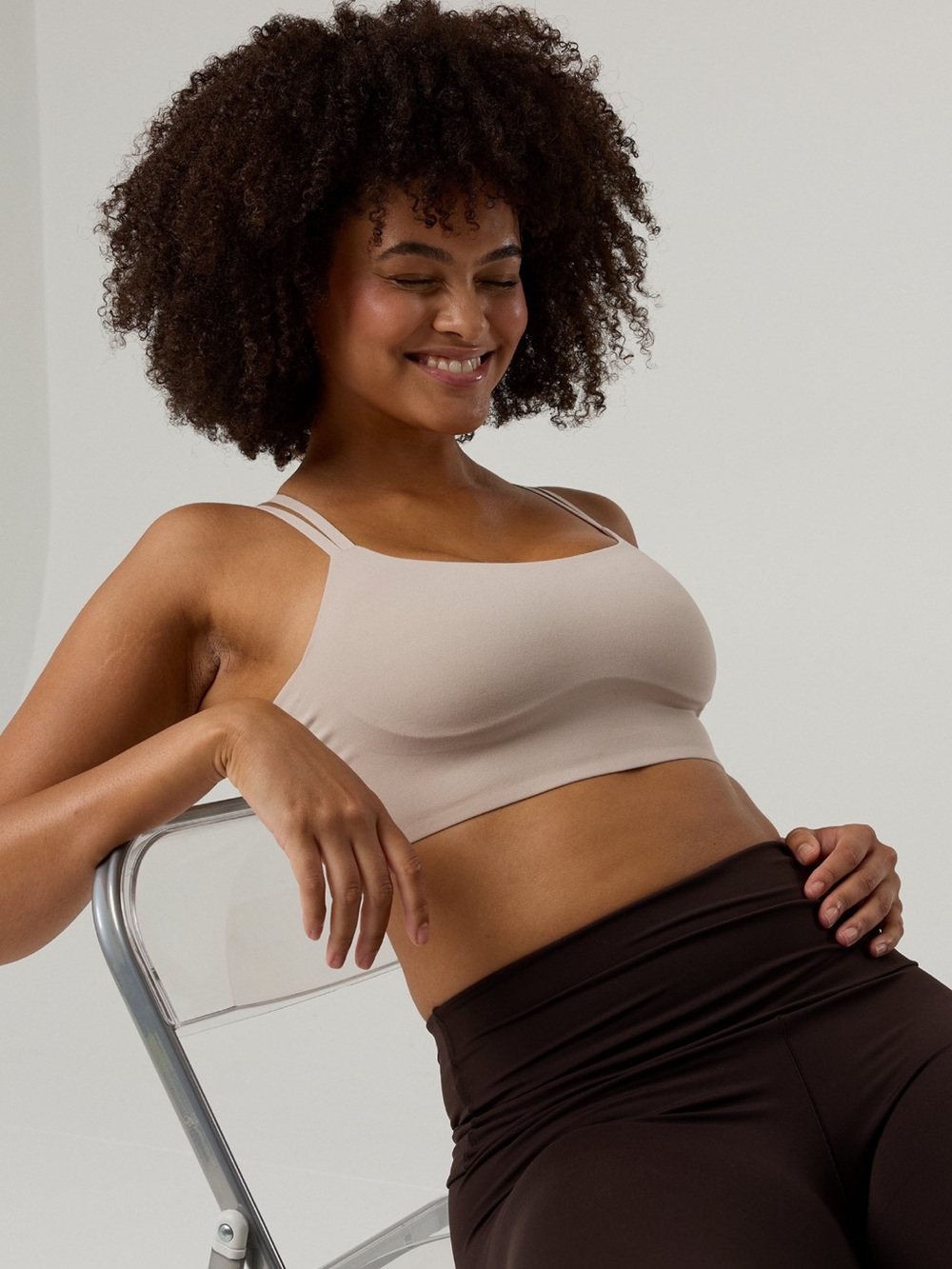 OFFLINE By Aerie Real Me XTRA Hold
Up! Strappy Sports Bra in Stone Harbor large